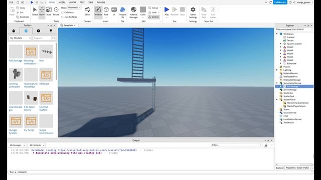 How to make fall damage - Roblox studio - Tutorial смотреть онлайн