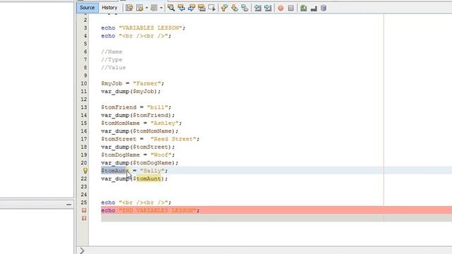 PHP Variables смотреть онлайн