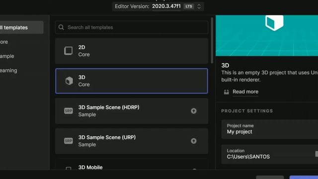 КАК УСТАНОВИТЬ UNITY И КАК СДЕЛАТЬ ЧТОБЫ ПЕРСОНАЖ ДВИГАЛСЯ #unity #santos смотреть онлайн