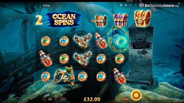 How to win the Free Spins Bonus Feature | Pirates Plenty Sunken Treasure slot game смотреть онлайн