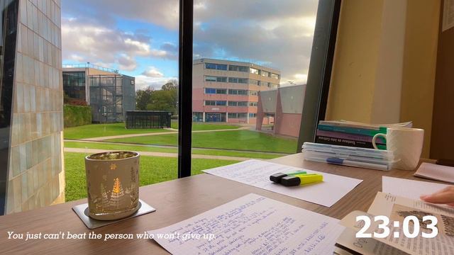 3 Hour Study With Me | Peaceful Piano Music | Study At Library - Relaxing Chill Music