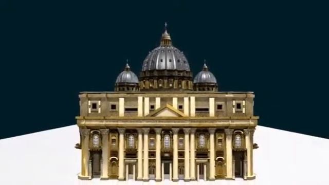 St. Peter's Basilica Animation REMASTERED (blender) 2017 смотреть онлайн