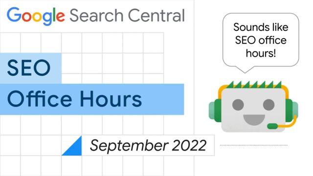 English Google SEO office-hours from September 2022 смотреть онлайн