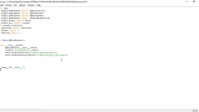 Membangun Aplikasi Database Perpustakaan Menggunakan Python GUI & MySQL | Membuat Form Data Buku #1 смотреть онлайн