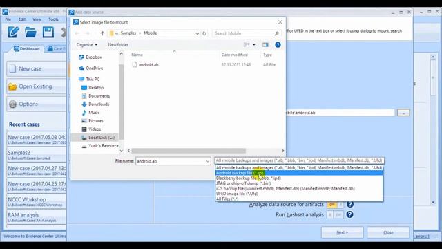 Belkasoft Evidence Center: Data Sources смотреть онлайн