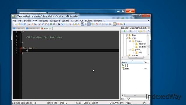 PHP + MYSQL Simple Chat Application (Part 4) - CSS & Styling смотреть онлайн