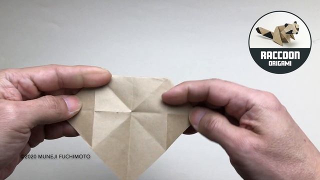 「折り紙」アライグマ（racoon Origami）の折り方