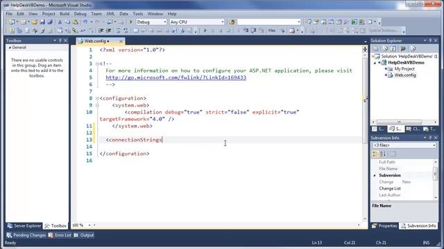 Part 1 - Introduction to ADO.NET - Add Connection String to Web.Config смотреть онлайн