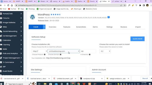 WORDPRESS INSTALLATION IN CPANEL CLASS 2 смотреть онлайн