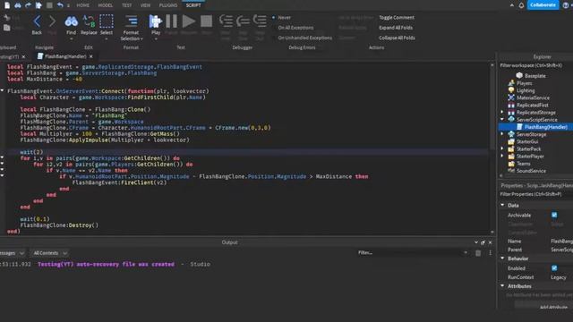 How to make a Flash Bang in Roblox! (Roblox Studio Scripting Tutorial 2022) смотреть онлайн