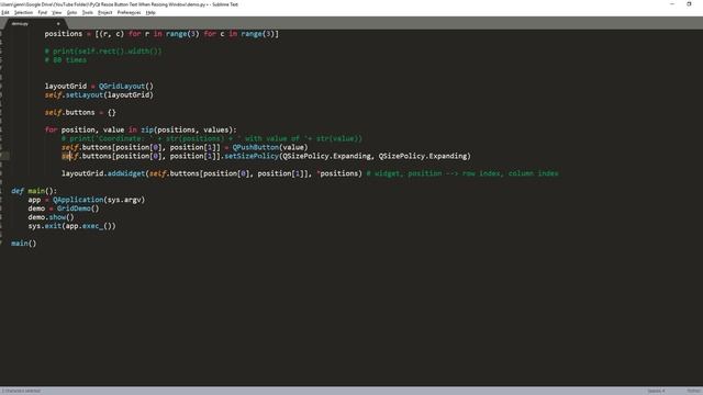 PyQt5 Tutorial | How to resize QPushButton text when resizing window (code included) смотреть онлайн