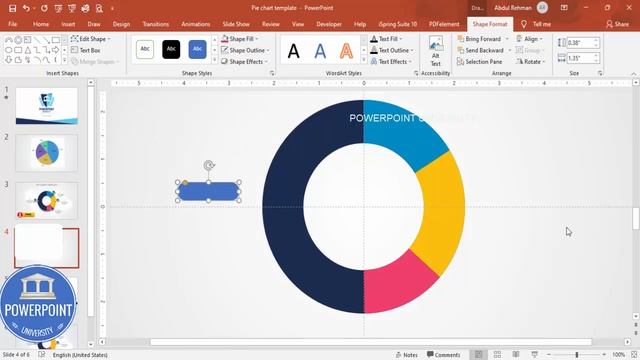 Create Pie Chart easily in PowerPoint. Tutorial No. 883 смотреть онлайн