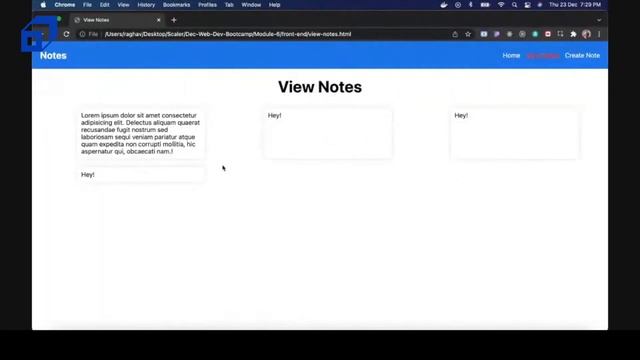 Web Development Full Course | Module 6 - Full Stack Project | Notes App | JavaScript | @SCALER смотреть онлайн