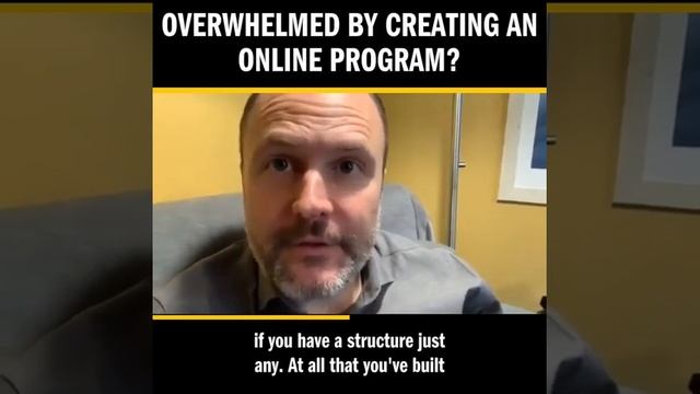 OVERWHELMED BY CREATING AN ONLINE PROGRAM? смотреть онлайн