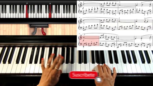 La Valse d'Amélie | Score Partitura Tutorial | MARCELA 🎹 смотреть онлайн