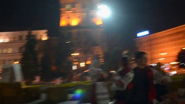 Националистические гуляния в Киеве 12 октября. Куражатся националисты!!! смотреть онлайн