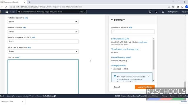 How to create and connect to AWS EC2 instance for CentOS 8 смотреть онлайн