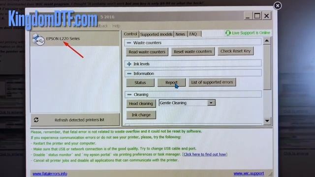 L1800 Adjustment Program for Ink Pads, Ink Charge, Maintenance & More - DTF Printing смотреть онлайн
