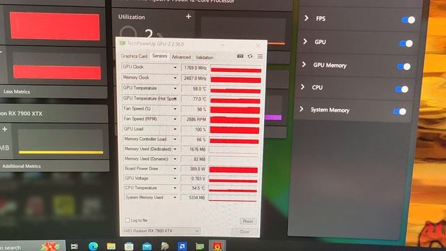 Rx7900xtx в максимальном стресс тесте