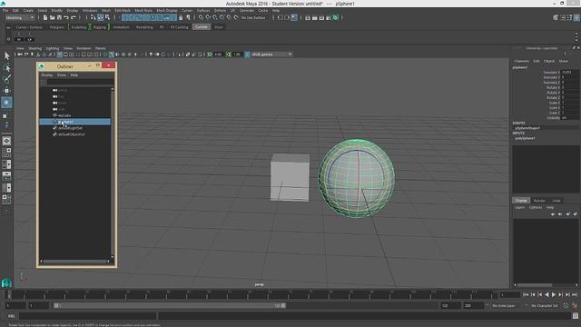 3D Modeling of Organic Shapes 5: Nodes and Layers in Autodesk Maya смотреть онлайн