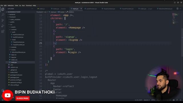 Private Route for Ecommerce App with React Router | Nepali | Bipin Budhathoki | Ep-8 смотреть онлайн