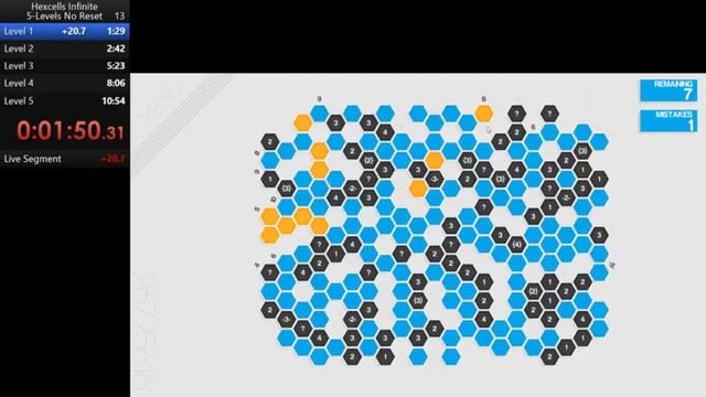 Hexcells 5-Infinite Levels No Reset смотреть онлайн