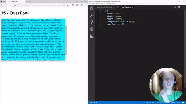 HTML5 and CSS3: 35 - Overflow смотреть онлайн