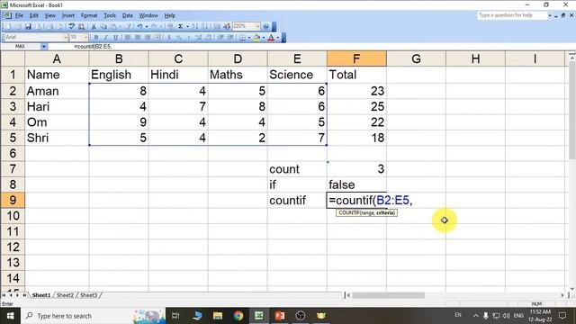 Day 38 - COUNTIF | Excel formulas | Microsoft Excel 2003 | Tiger Army | 2022 смотреть онлайн