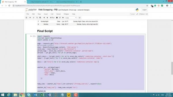 Power BI Report - Python Web Scraping | Power BI with Python