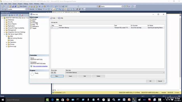 035 Create a simple backup job using SQL Server Agent смотреть онлайн