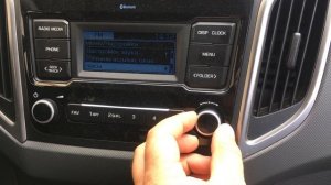 Hyundai creta - как выставить время и дату