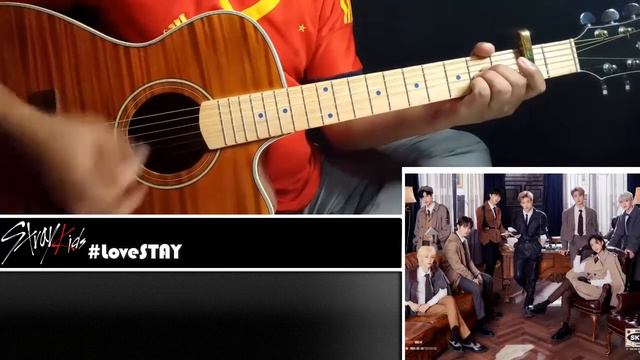 STRAY KIDS #LoveSTAY cover guitar, lyrics, official audio смотреть онлайн