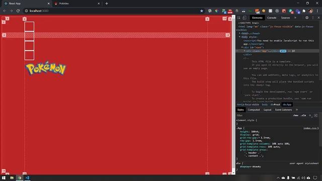 React Pokédex - 01 - Setup & CSS Grid Layout смотреть онлайн