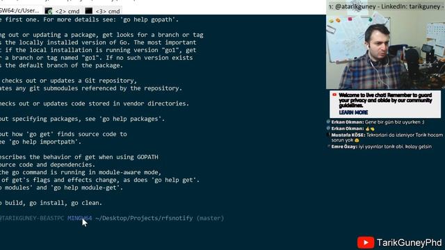 Canlı Yayın: Go Lang ile Recursive File Watcher Yaziyoruz - Part 1 смотреть онлайн
