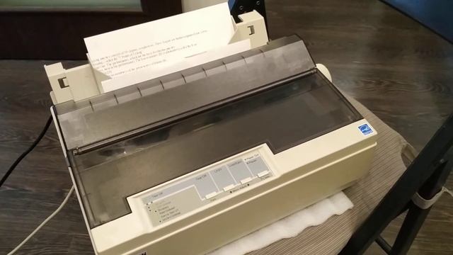 Матричный принтер Epson LX-300+II (компьютер под MX Linux ) смотреть онлайн