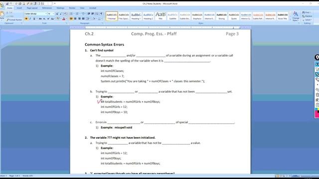 Common Syntax Errors in Java смотреть онлайн