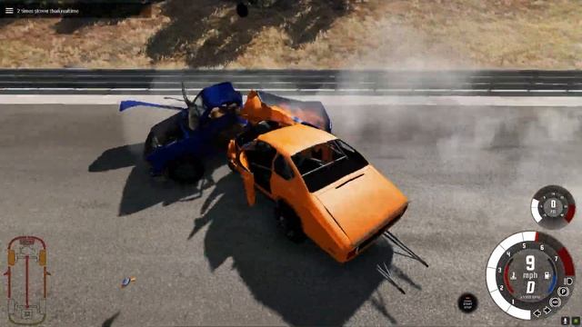 Car Crash Orange Killer BeamNG смотреть онлайн