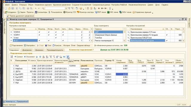 HelpdeskCorp. Монитор кластеров серверов 1С. ч1 смотреть онлайн
