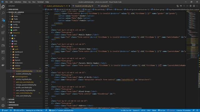 Create form validate student in Laravel 8.X | School management смотреть онлайн