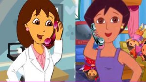 Даша следопыт пять маленьких обезьянок прыгали на кровати   Russian Five Little Monkeys