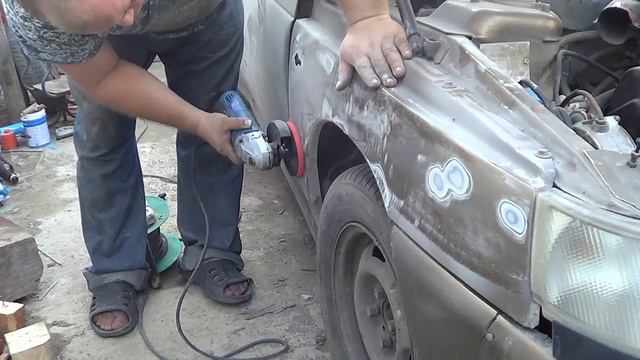 зачистка и грунтовка авто своими руками