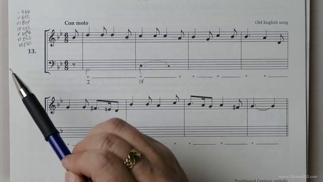 ABRSM Grade 6 Music Theory - Question 1(a), Allocating Chords - Exercise 13 with Sharon Bill смотреть онлайн