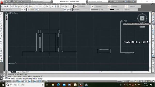 autoCAD Foot step bearing part - 4 смотреть онлайн