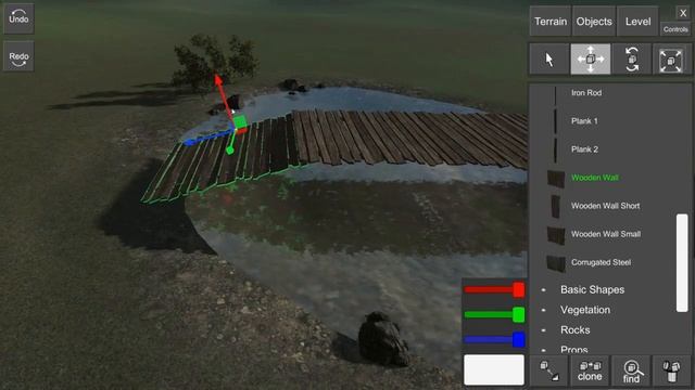 FPV Freerider Recharged - Level Editor - Duckpond Timelapse Demo Build смотреть онлайн