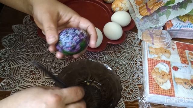Украшаем яйца на пасху салфетками смотреть онлайн
