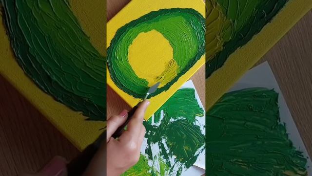 Рисую авокадо масляными красками!! смотреть онлайн