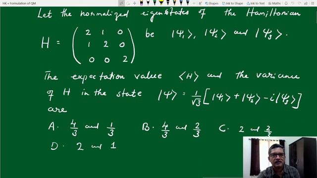 Mathematical Formalism of Quantum Mechanics -5 : Eigenvalues and Expectation Value : Part2 смотреть онлайн
