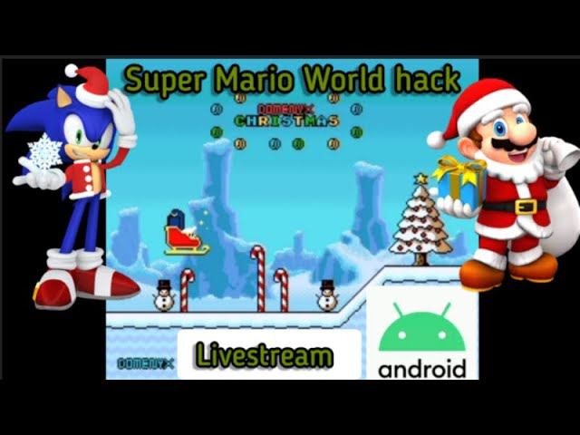 Super Mario World Christmas Hack NatalDomenyX SNES Android walkthrough ASMR Livestream смотреть онлайн