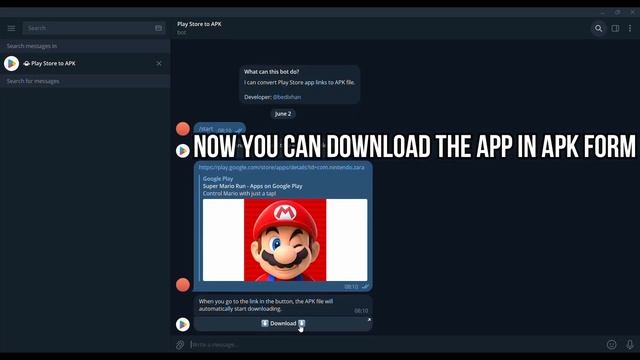 Telegram Bot That Converts Any Play Store Apps Into An Apk File смотреть онлайн