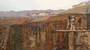 Прыжки 100 метров. RopeJumping. Водопад Тобот. Хунзах. Дагестан